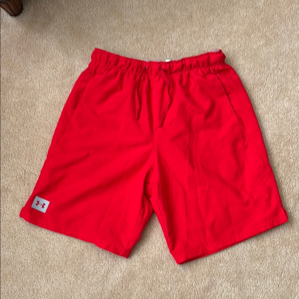 Under Armour Bright Red Swim Shorts